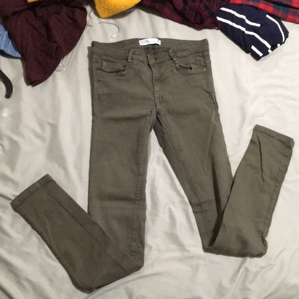 Zara trafaluc jeans green